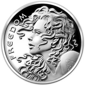 2 oz Silver Freedom Girl Proof Coin
