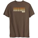T-Shirt Brown " Port-Au-Prince Retro Color " Haiti City