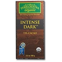 TERRA NOSTRA organic Intense Dark (73% Cacao) Bar, 3.5-Ounce Bars (Pack of 12)