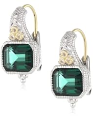 Judith Ripka "Estate" Cushion Wire Drop Earrings