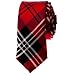 TopTie Unisex Black and Red Plaid Skinny 2