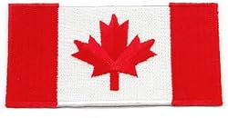 Canada Flag Embroidered Patch Canadian Maple Leaf Iron-On National Emblem