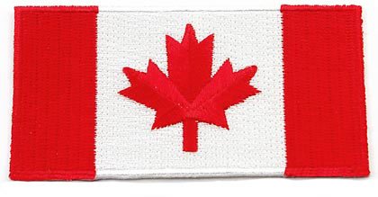 Canada Flag Embroidered Patch Canadian Maple Leaf Iron-On National Emblem
