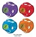 KONG Medium Dog Toy Jumbler Ball Shape Tennis Ball Inside 2-in-1 Squeaker Colors Vary