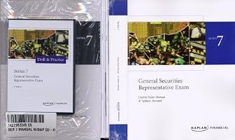 Kaplan Series 7 Manual with Drill & Practice CD Set General Securities Representative Exam