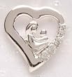 Club Pack of 12 Precious Silver Mother & Child Journey Pins