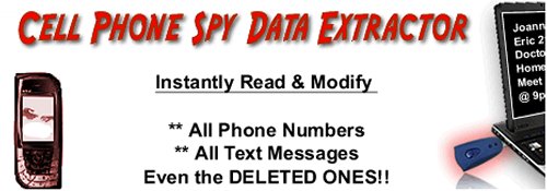 Cell Phone Spy Data Extractor -View DELETED TEXT MESSAGES -Sim Card Reader