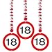 3er Set Rotorspirale Verkehrsschild 18. Geburtstag