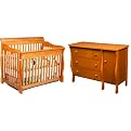 Delta Children's Products Crib and Dresser Collection in Honey