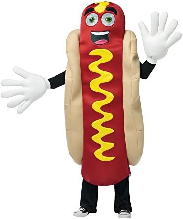 Adult Hot Dog Mascot Costume