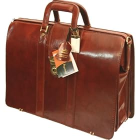 Brown Mancini Lawyer/doctor Leather Briefcase Laptop