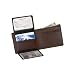 Royce Leather Men's Bi-Fold Wallet w/2 ID Window & Zippered Compartment (Coco)