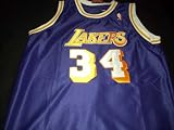 Shaquille O'Neal Mitchell and Ness Road Purple Throwback Los Angeles Lakers Size 52 Jersey
