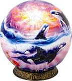 Unicorn Enterprises A1522_6 Orca Sunset 6 Inch Puzzle Sphere 240 pc puzzle