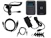6 Pieces Premium Accessories Combo for Sandisk Sansa Clip Plus, includes: Smoke Soft Silicone Skin Case + Car Charger + Wall Charger + Straight USB Data cable + Straight Auxiliary 3.5mm to 3.5mm MP3 Jack Cable + Fishbone Style Keychain