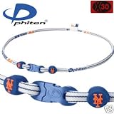 New York Mets Mlb X-30 Authentic Collection Titanium Necklace By Phiten