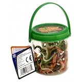 Itsy Bitsies Mini Bucket Snake Playset: Set of 10 Mini Plastic Snake FiguresIMAGE