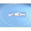 Rubber Cord Necklace Clear 16"