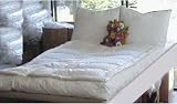 Review MARRIKAS  / MARRIKAS 900TC Silk Pillow Top Down Feather Bed Featherbed CAL KING