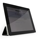 iPad2専用ケース スタンド式　超薄型iPad2ケース　[お得な３点セット]＝[フロントカバー＋シリコンバックカバー＋液晶保護フィルム]　黒 [Apple iPad2 16GB,32GB,64GB]