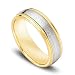 14k Gold Two-Tone Men's Wedding Band.