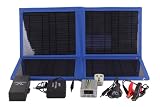 Portable Solar Power Panel 20W Charger Kit for Cars, Boats, with Lithium Battery 12 V x 8 Ah for Laptops, Cellphones