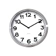 Present Time Karlsson Wall clock numbers steel polished 40cm diameter
