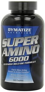 Dymatize Nutrition Super Amino 6000 Diet Supplement Tablets, 345 Count