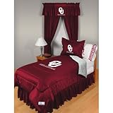 Oklahoma Sooners NCAA "Locker Room Collection" Queen Bed Complete Set