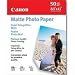 Canon Matte Photo Paper, 8.5 x 11 Inches, 50 Sheets (7981A004)