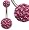 Crystal Belly Ring by GlitZ JewelZ &Acirc;&copy; - it takes more than 105 crystals to make this BLING!! - Comes packed in a lovely velvet pouch - Fuchia Crystals, Surgical Steel bar 3/8' (10MM)