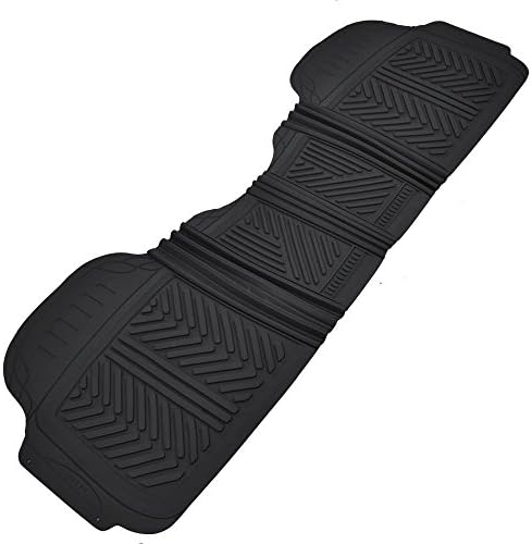 BDK 3pc Black All Season Heavy Duty Odorless BPA-free Rubber SUV Auto Floor Mats