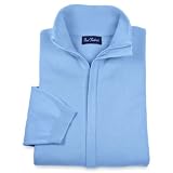Paul Fredrick Pima Cotton Long Sleeve Full Zip Mock