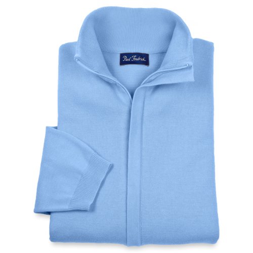 Paul Fredrick Pima Cotton Zip Mock