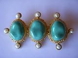 Turquoise Pin with Fesh Water Pearls