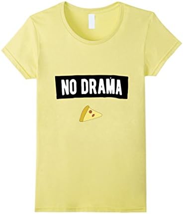 Women's Tee Cabin: No Drama Funny T-Shirt Medium Lemon