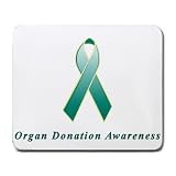 Organ Donation Awareness Ribbon Mouse Pad