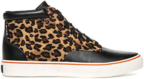 Radii Mens High Top Basic Shoes Black Leopard (9.5)