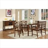 Branson 6 Piece Dining Set with Richmond Chairs in Multi-Step Rich Espresso ....