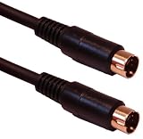 10 Metre Gold S-VHS (4 pin Mini Din) Video Lead by Cable Mountain