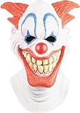 Clown w/ Huge Evil Grin Halloween Mask (B309)