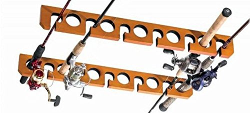 Overhead Ceiling Mount Fishing Pole Rod &amp; Reel Holder 