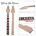 Yinfente Guitar Neck 22 fret 24.75 inch Flying V Electric Guitar Rosewood Guitar Fretboard Binding Headstock (bolt on)