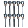 10 GARDEN SOLAR POWERED STAINLESS STEEL POST LIGHTS NEW