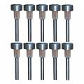 10 GARDEN SOLAR POWERED STAINLESS STEEL POST LIGHTS NEW