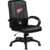 Home Office Chair with NHL Logo Panel Team: Detroit Red Wings