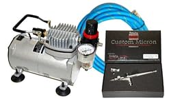 IWATA CUSTOM MICRON CM-SB AIRBRUSHING SYSTEM WITH AIRBRUSH-DEPOT MODEL TC-20