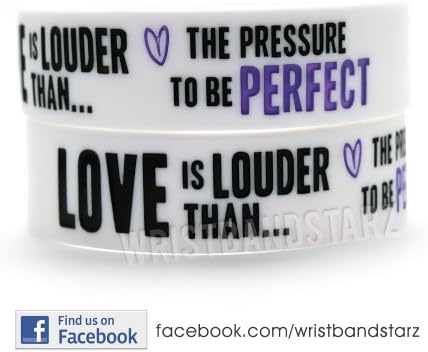 1 Love Is Louder Demi Lovato Wristband WHITE PURPLE
