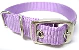 Hamilton 5/8 Inch by 12 Inch Single Thick Nylon Deluxe Dog Collar, Lavender 411fqzYWjKL. SL160 Hamilton 5/8 Inch by 12 Inch Single Thick Nylon Deluxe Dog Collar, Lavender