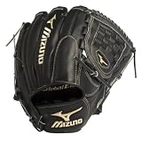 Mizuno GGE10VBK Global Elite VOP Baseball Fielder's Mitt (Black, 12.00-Inch)